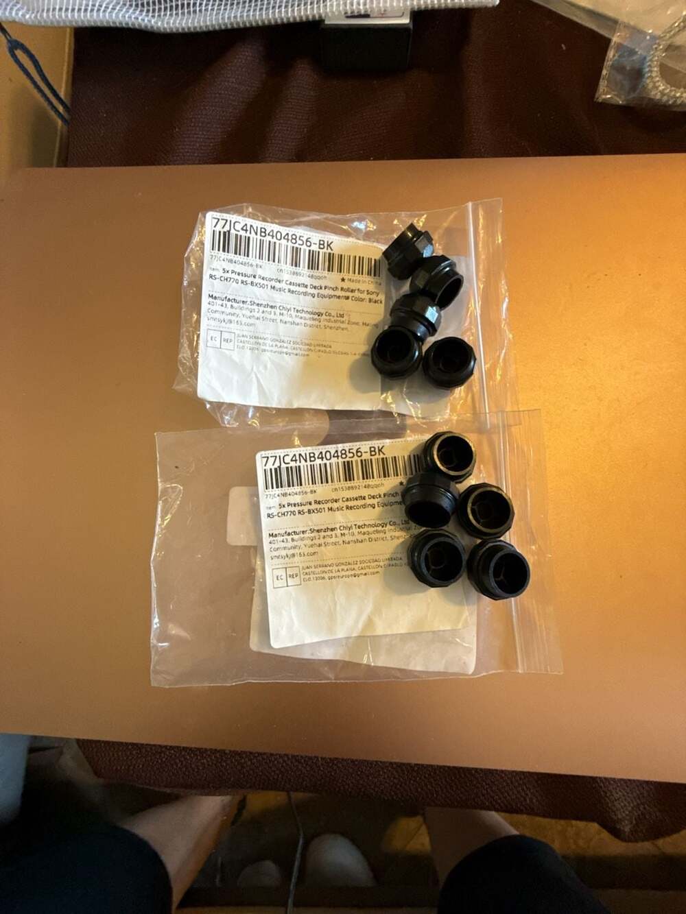 Pressure Recorder Cassette Deck Pinch Roller for Sony RS-CH770 RS-BX501 (10-Pack